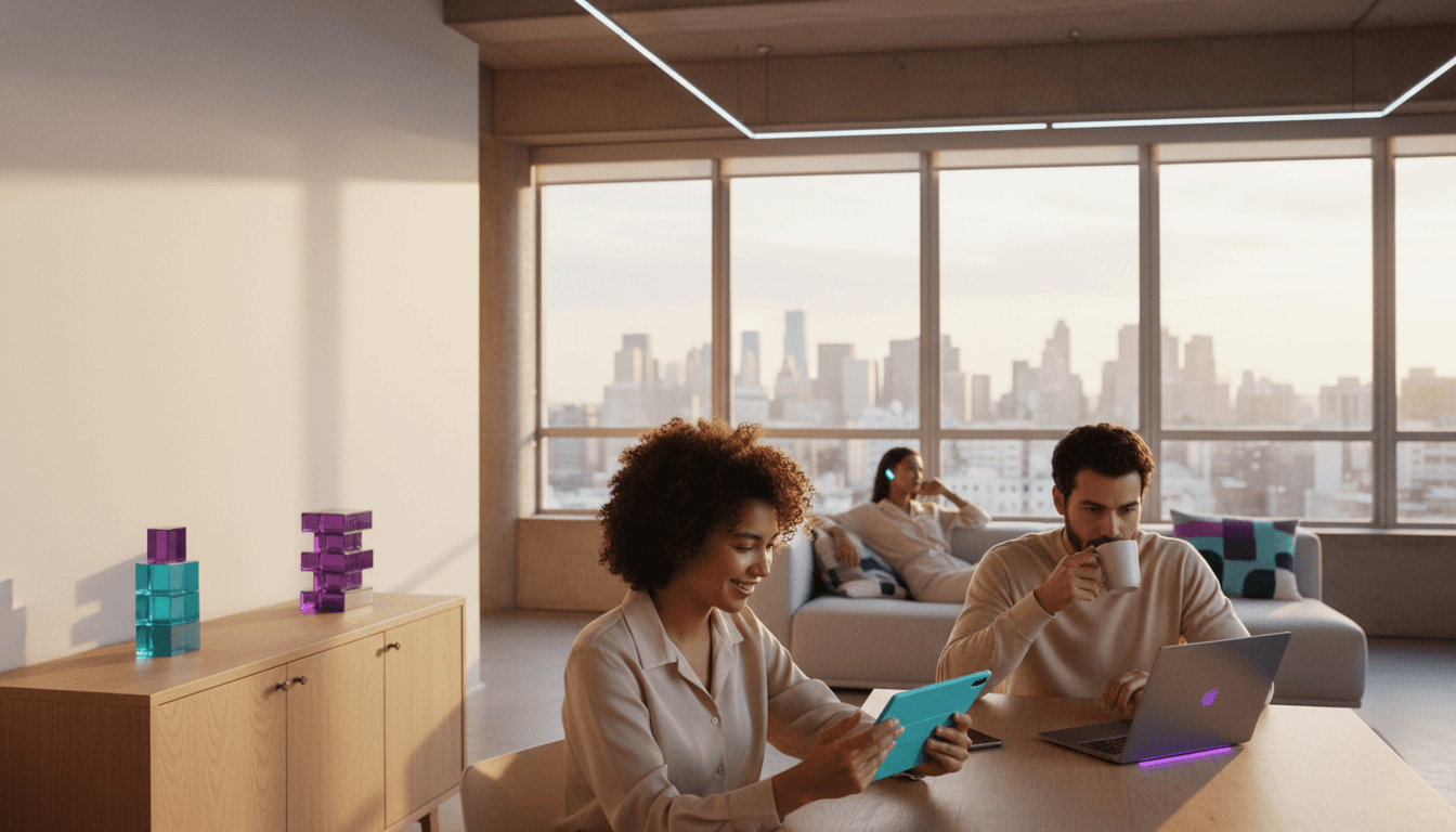 Runview developer lifestyle image showing a game team reviewing playtest candidates and planning a remote run.